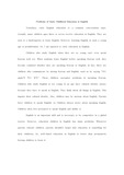 Problems of Early Childhood Education in English