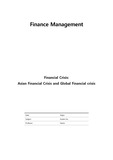Asian Financial Crisis and Global Financial crisis