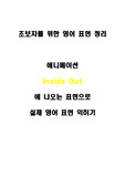 애니메이션 인사이드 아웃 대본을 이용한 영어 표현 익히기